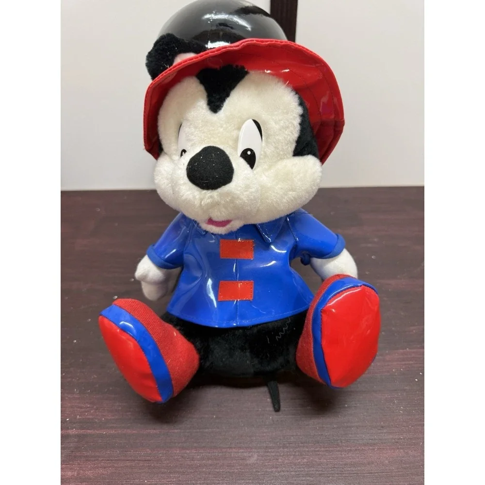 Mickey Mouse Plush in Firefighter Outfit Classic Toy Company Vintage